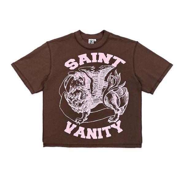 Saint Vanity Griffin Tee Brown Pink by Saint Vanity - NWAHype 1 for streetwear T-Shirts in USA
