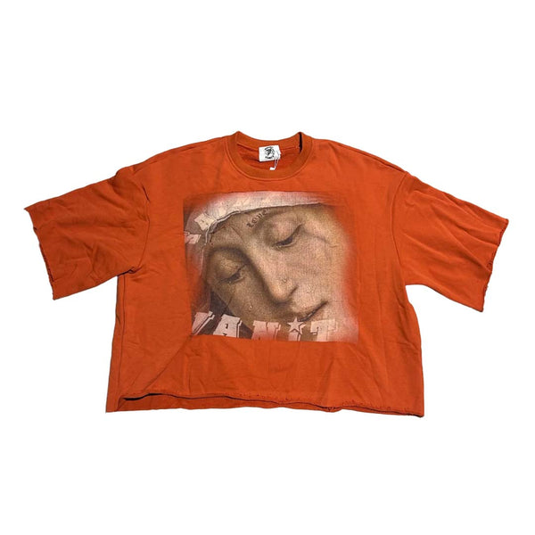 Saint Vanity Orange Love Saint Crewneck Tee by Saint Vanity - NWAHYPE No.1 for streetwear T-Shirts in USA