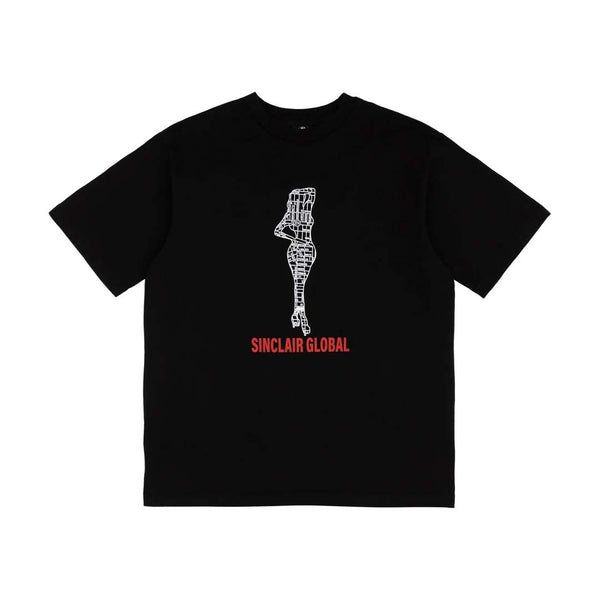 Sinclair Global Map Tee Black by Sinclair - NWAHYPE No.1 for streetwear T-Shirts in USA