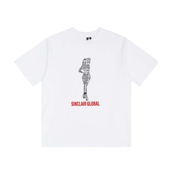 Sinclair Global Map Tee White by Sinclair - NWAHYPE No.1 for streetwear T-Shirts in USA