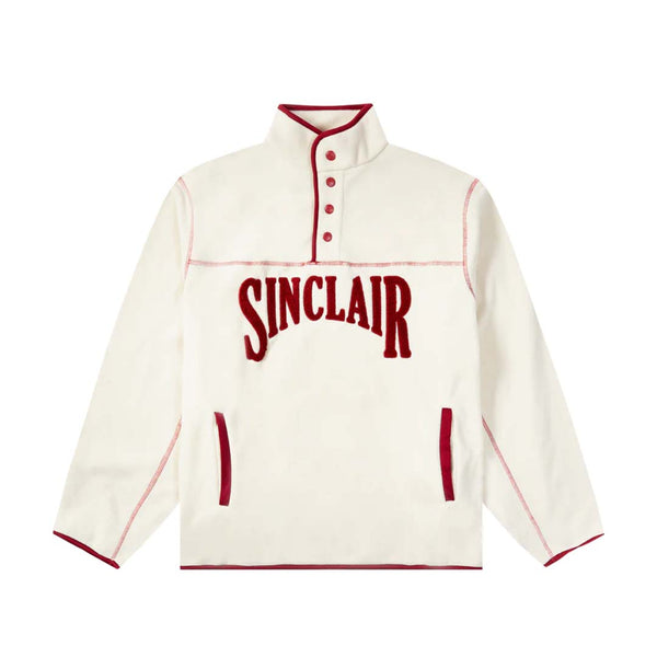 Sinclair Polar Fleece Quarter Button Up Cream by Sinclair - NWAHYPE No.1 for streetwear Hoodies in USA