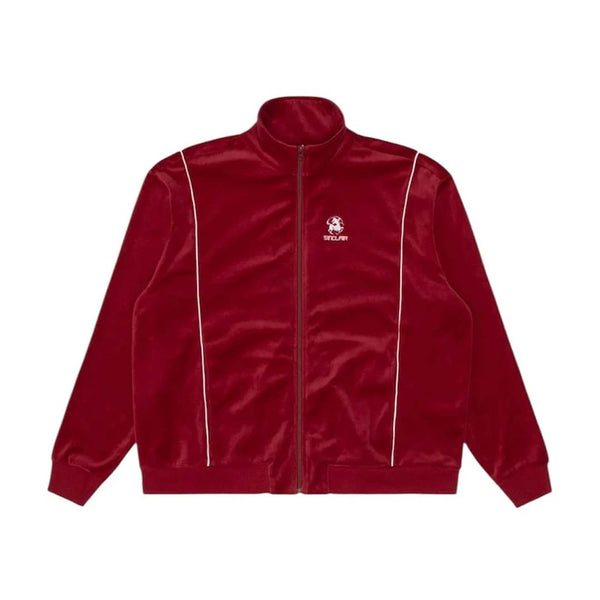Sinclair Velour Piping Jacket Burgundy by Sinclair - NWAHype 1 for streetwear Hoodies in USA