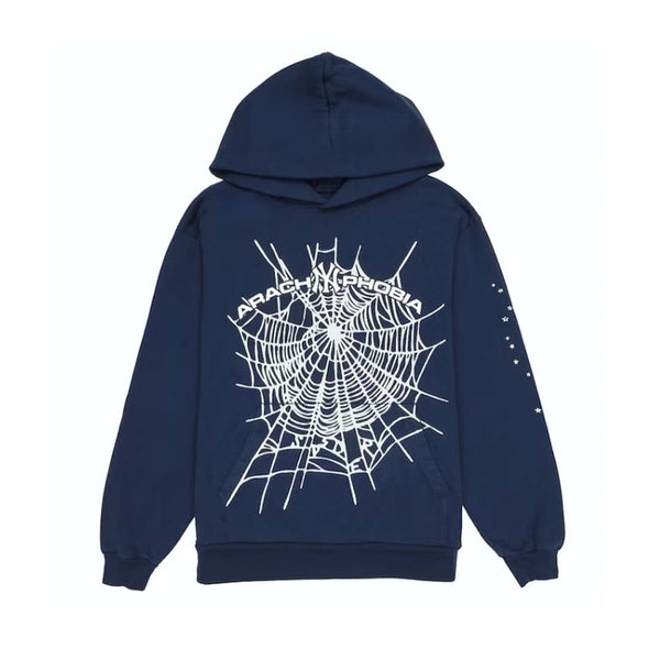 Sp5der Arach NY Phobia Hoodie Navy by Sp5der - NWAHYPE No.1 for streetwear Hoodies in USA