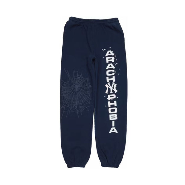 Sp5der Arach NY Phobia Sweatpants Navy by Sp5der - NWAHype 1 for streetwear Pants in USA