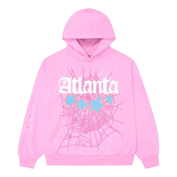 Sp5der Atlanta Hoodie 'Pink' by Sp5der - NWAHype 1 for streetwear Hoodies in USA