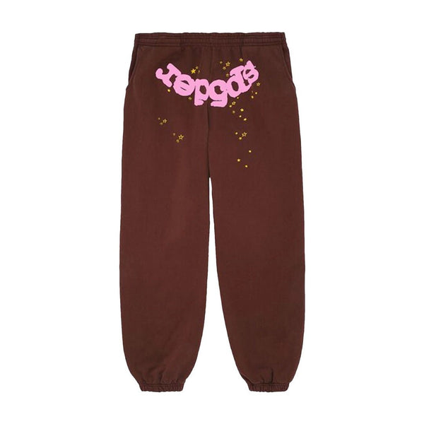Sp5der Classic Sweatpants 'Brown' by Sp5der - NWAHype 1 for streetwear Pants in USA