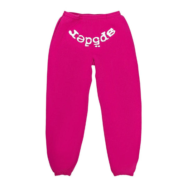Sp5der Legacy Sweatpants Pink White by Sp5der - NWAHype 1 for streetwear Pants in USA