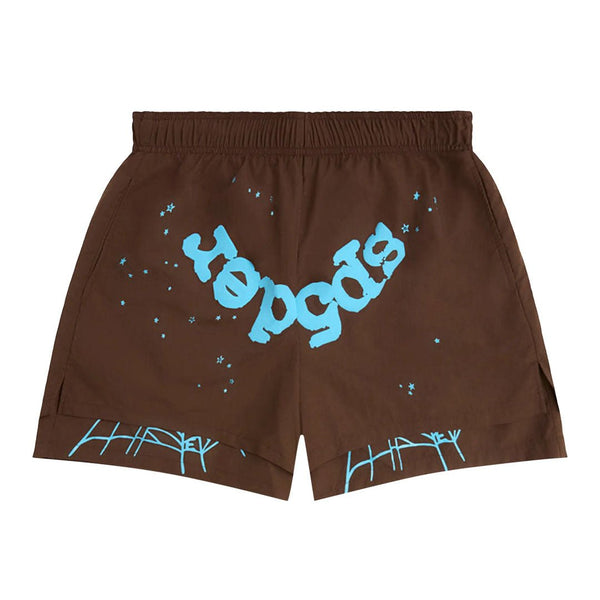 Sp5der OG Web Double Layer Short 'Brown' by Sp5der - NWAHype 1 for streetwear Shorts in USA