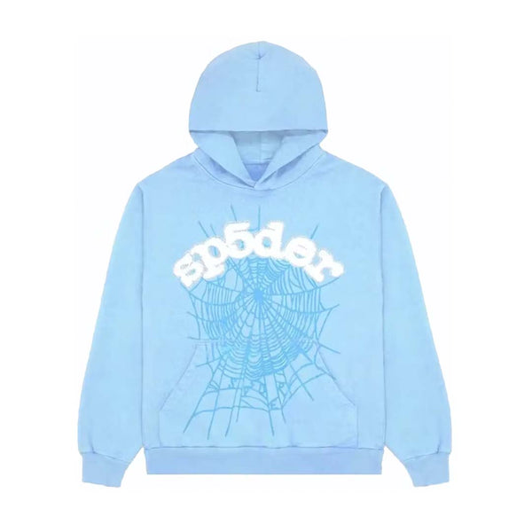 Sp5der Web Hoodie Sky Blue by Sp5der - NWAHype 1 for streetwear Hoodies in USA