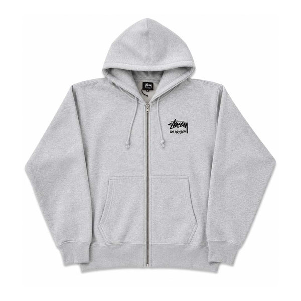 Stussy Ash Heather Grey Chapter Los Angeles Zip Up Hoodie by Stussy - NWAHYPE No.1 for streetwear Hoodies in USA