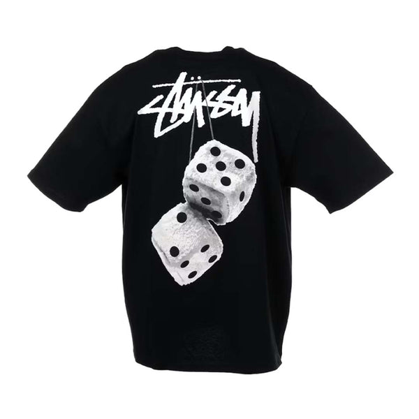 Stussy Fuzzy Dice Black Tee by Stussy - NWAHYPE No.1 for streetwear T-Shirts in USA