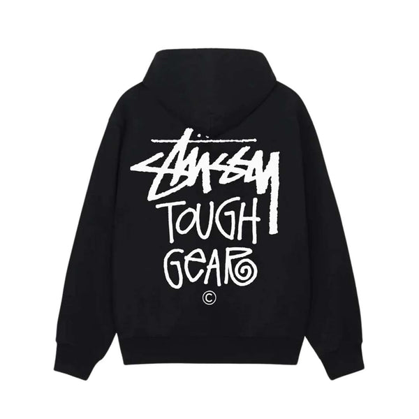 Stussy Tough Gear Hoodie Black by Stussy - NWAHYPE No.1 for streetwear Hoodies in USA