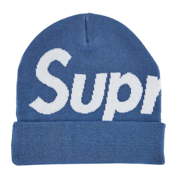 Supreme Big Logo Beanie 'Slate Blue' by Supreme - NWAHype No.1 for streetwear Beanies in USA