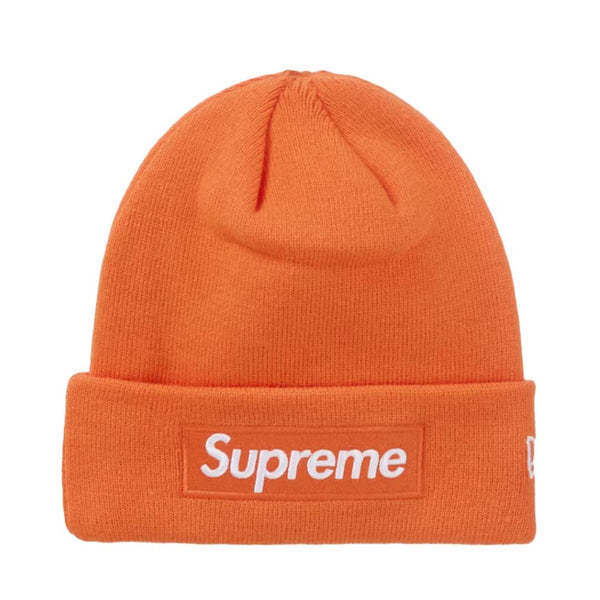 Supreme New Era Box Logo Beanie Dark Orange by Supreme - NWAHYPE No.1 for streetwear Beanies in USA
