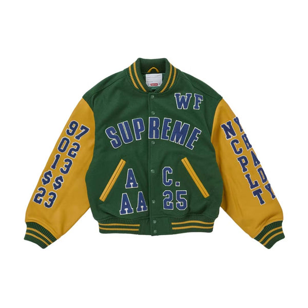 Supreme Praises Varsity Jacket Green by Supreme - NWAHYPE No.1 for streetwear Hoodies in USA