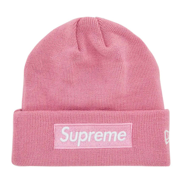 Supreme x New Era Box Logo Beanie 'Dusty Pink' by Supreme - NWAHype No.1 for streetwear Beanies in USA