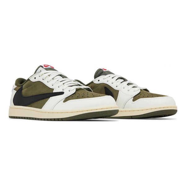 Travis Scott x Air Jordan 1 Retro Low OG SP 'Reverse Olive / Medium Olive' by Travis Scott - NWAHype No.1 for streetwear
