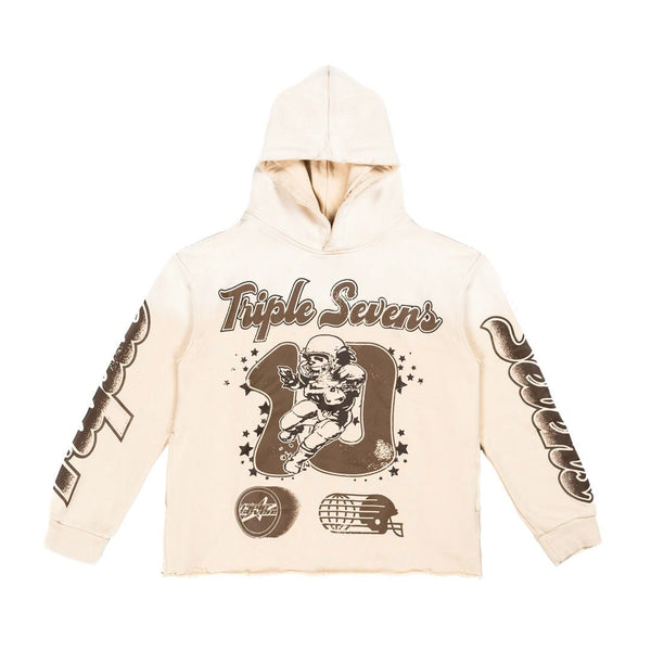 Triple Sevens All Star Hoodie Brown Cream by Triple Sevens - NWAHype 1 for streetwear Hoodies in USA