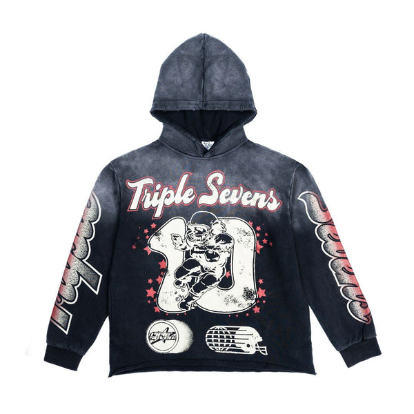 Triple Sevens All Star Hoodie Vintage Black by Triple Sevens - NWAHype 1 for streetwear Hoodies in USA