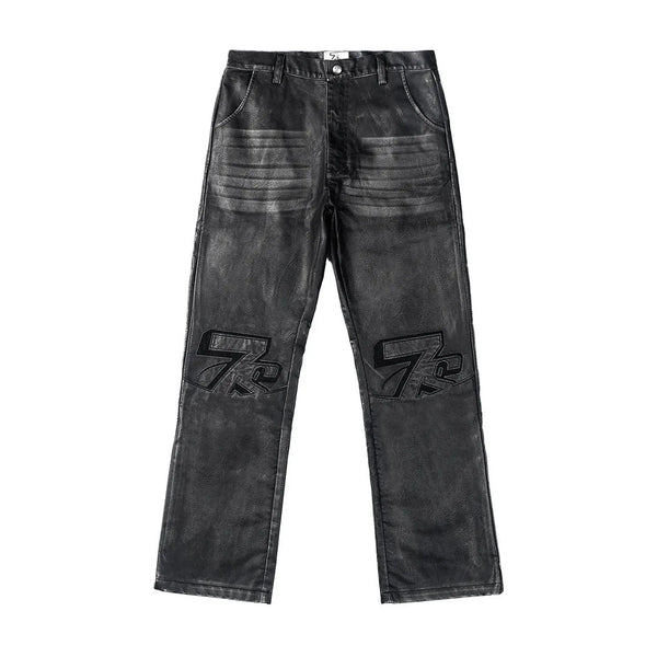 Triple Sevens Black Leather PU Pants by Triple Sevens - NWAHype 1 for streetwear Pants in USA