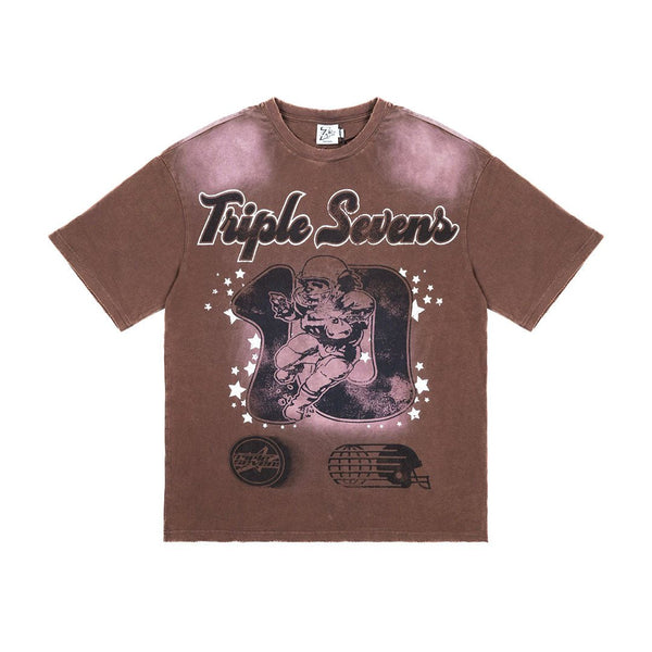 Triple Sevens Football Brown Tee by Triple Sevens - NWAHype 1 for streetwear T-Shirts in USA