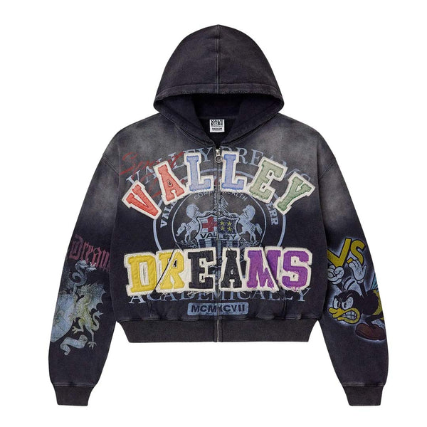 Vale Forever Blasted Zip Up Hoodie Black by Vale Forever - NWAHype 1 for streetwear Hoodies in USA