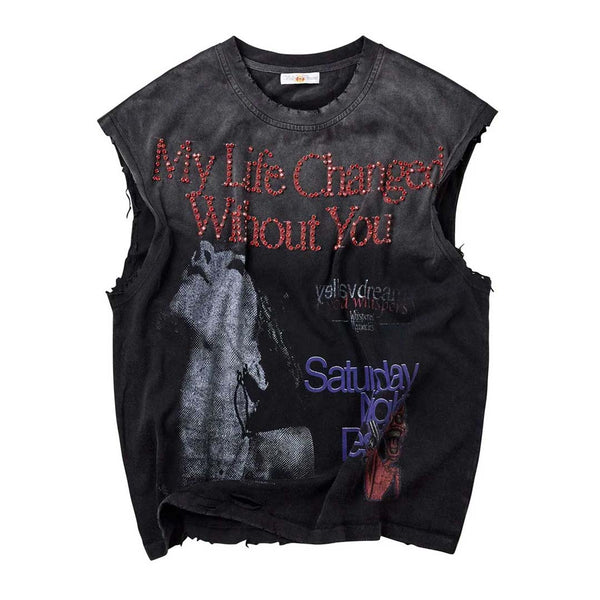 Vale Forever Growth Sleeveless Tee Faded Black by Vale Forever - NWAHYPE No.1 for streetwear T-Shirts in USA