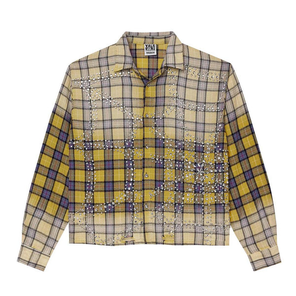 Vale Forever Lemonhead Flannel 'Yellow/Blue' by Vale Forever - NWAHype No.1 for streetwear T-Shirts in USA