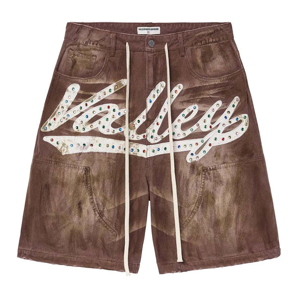 Vale Forever M&M Denim Shorts 'Dirt Brown' by Vale Forever - NWAHype 1 for streetwear Shorts in USA