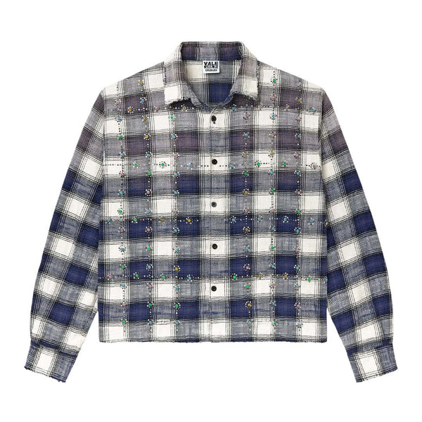 Vale Forever Sky Gems Flannel 'Navy' by Vale Forever - NWAHype No.1 for streetwear T-Shirts in USA