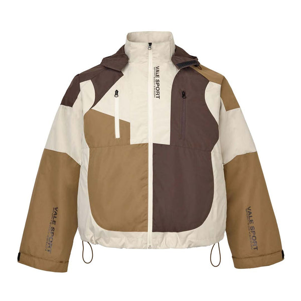 Vale Forever Touch Earth Zip Up Jacket Brown Cream by Vale Forever - NWAHYPE No.1 for streetwear Hoodies in USA