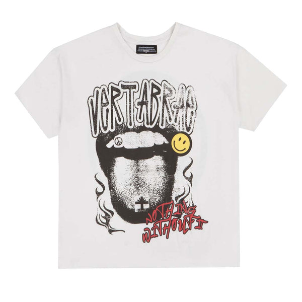 Vertabrae Happy Nothing Without It Tee Cream by Vertabrae - NWAHype 1 for streetwear T-Shirts in USA