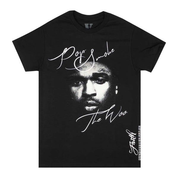 Vlone Pop Smoke Black Faith Tee by Vlone - NWAHYPE No.1 for streetwear T-Shirts in USA