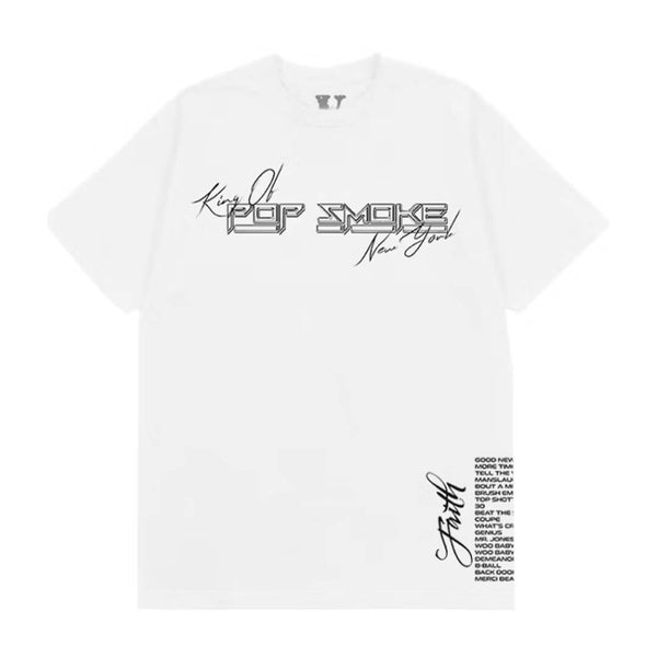 Vlone Pop Smoke White Faith Tee by Vlone - NWAHYPE No.1 for streetwear T-Shirts in USA