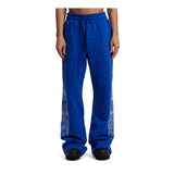 Who Decides War Rhinestone Sweatpants Blue