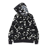 BAPE City Camo Shark Full Zip Hoodie 'Black'