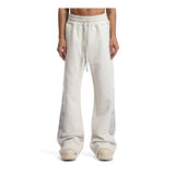 Who Decides War Rhinestone Sweatpants Silver