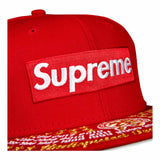 Supreme Undisputed Box Logo New Era Fitted Hat Red