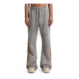 Who Decides War Faded Flame Glass Grey Sweatpants