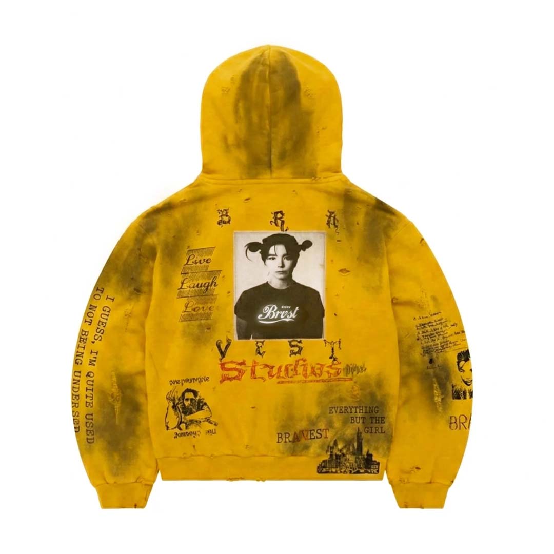 Bravest Studios Yellow Heirloom Hoodie