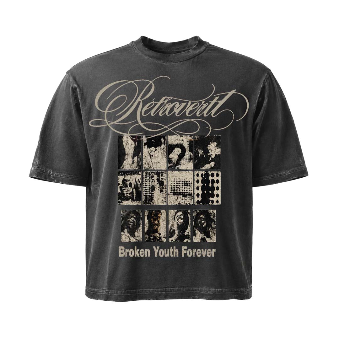 Retrovert Broken Youth Tee Grey