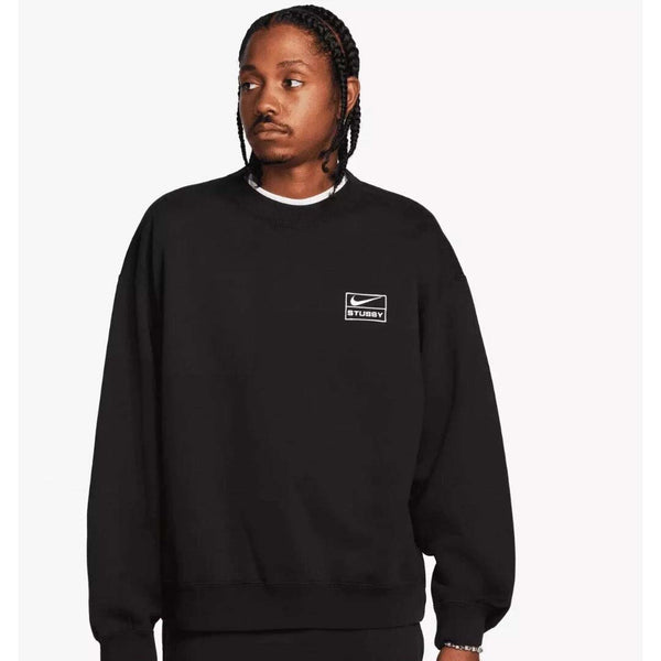Stussy x Nike Fleece Crewneck Black