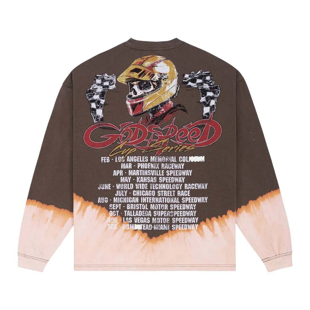 Godspeed FTW Bleached Long Sleeve Tee Brown