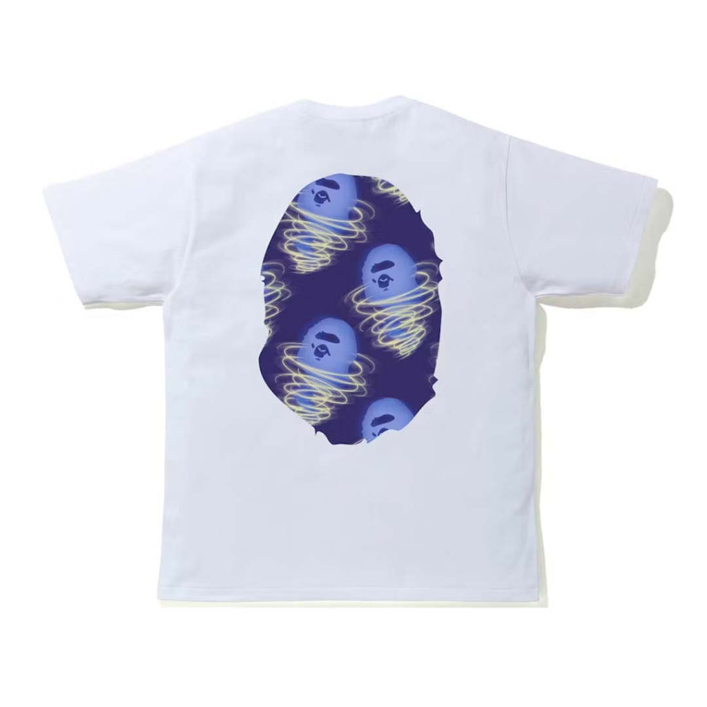 Bape Storm Big Ape Head Tee White Purple