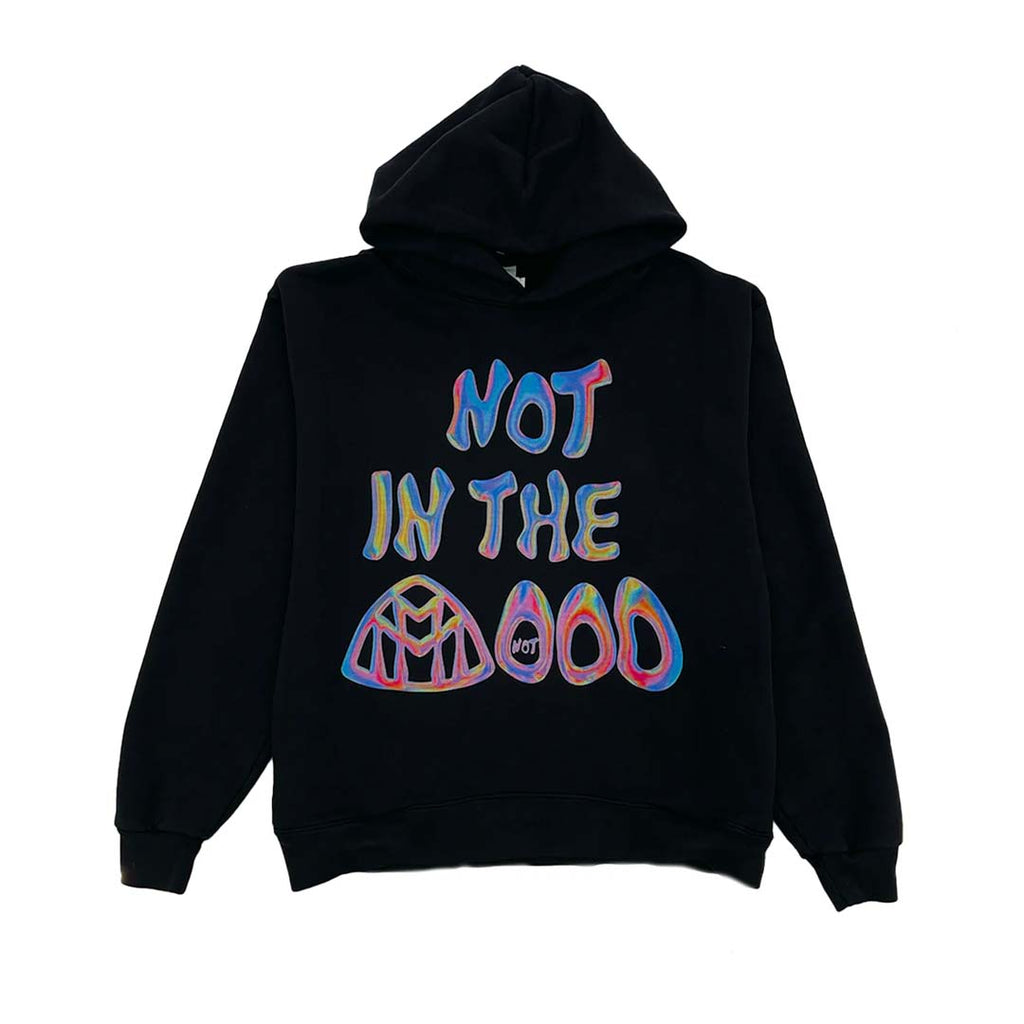 Mood Swings Holographic Black Hoodie