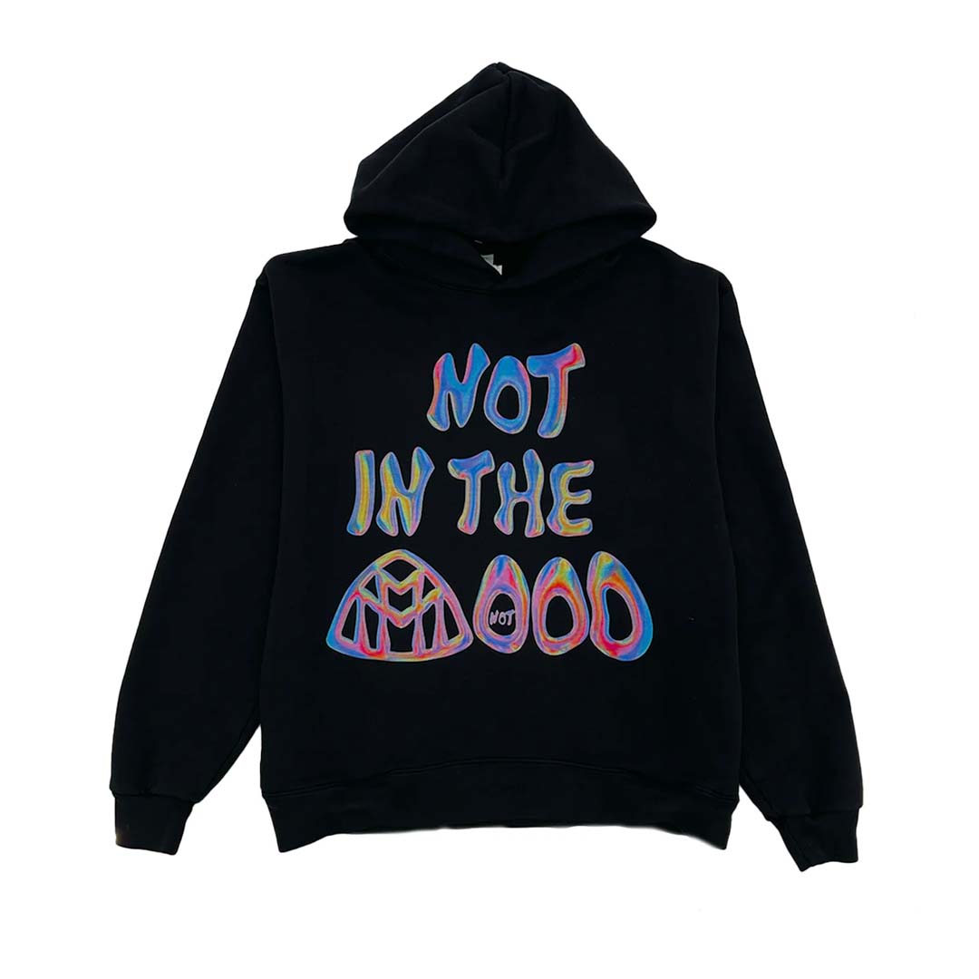 Mood Swings Holographic Black Hoodie