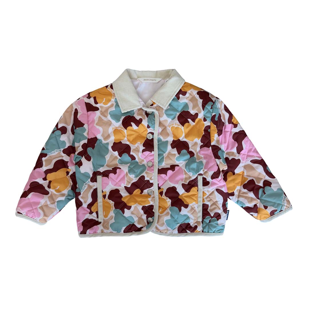 Palm Angels KIDS Husky Camo Jacket AOP Pink Blue Orange
