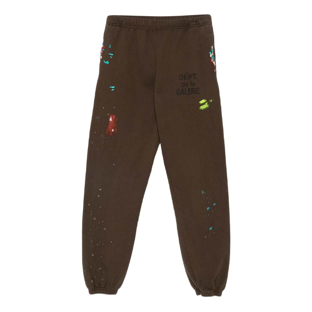 Gallery Dept. French Logo Brown Paint Splatter Sweatpants