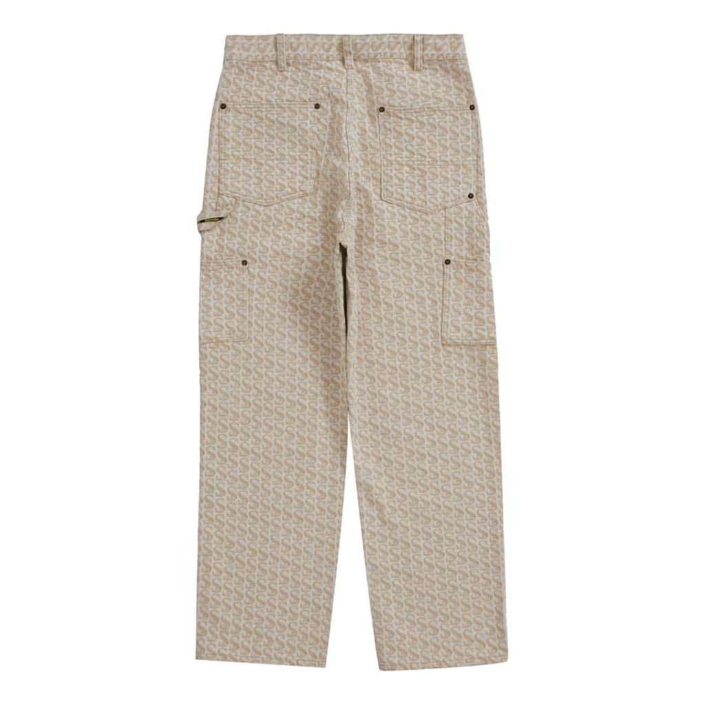 Supreme Monogram Double Knee Denim Painter Pants Tan