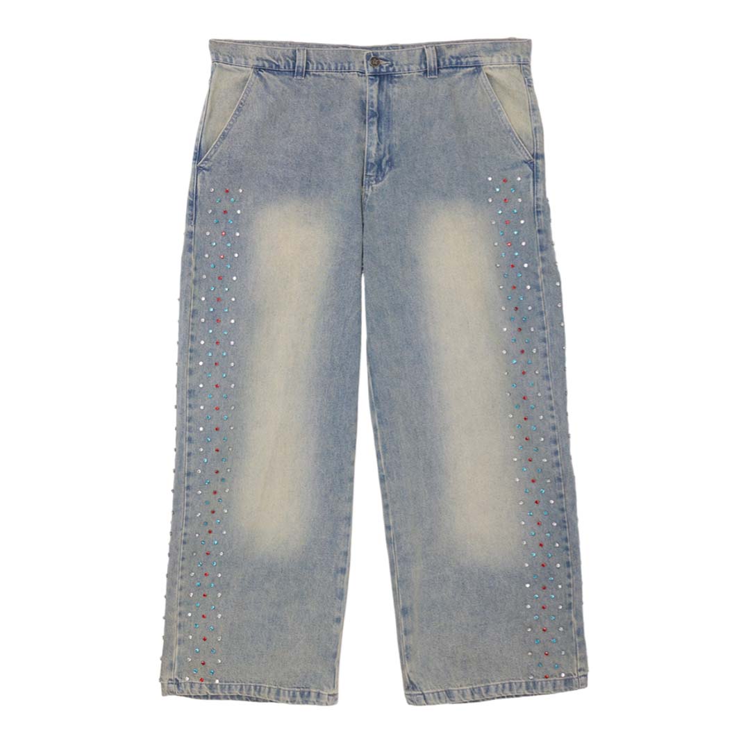 Cactus Valley Crystal Cactus Blue Denim Jeans